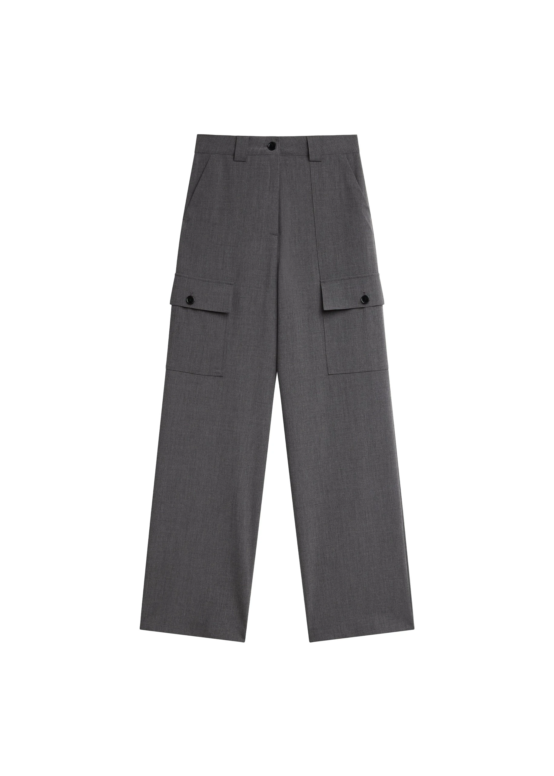 Holborn Cargo Pants in Grey Melange by The Frankie Shop – Pants The Frankie Shop Holborn Cargo Pants