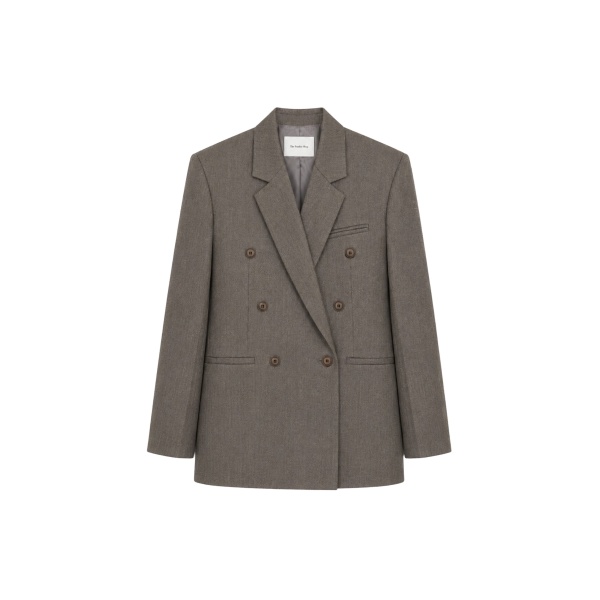 The Frankie Shop Jade Wool Double-Breasted Blazer