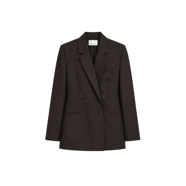 The Frankie Shop Jade Wool Double-Breasted Blazer