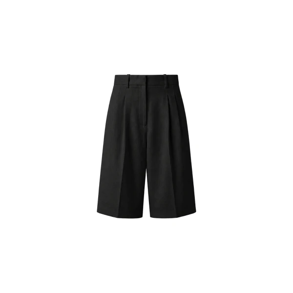 The Frankie Shop Jag Pleated Bermuda Shorts