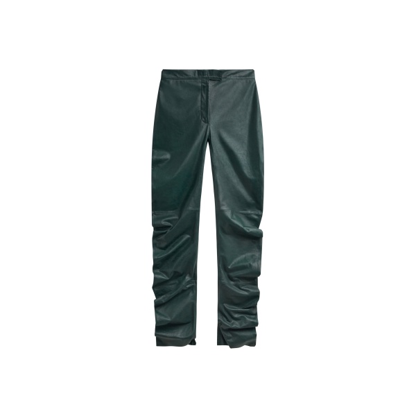 The Frankie Shop Jessa Leather Ruched Pants