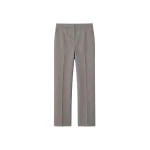 Jet Wool Slim Tailored Trousers in Light Taupe Melange by The Frankie Shop – Pants The Frankie Shop Jet Wool Slim Tailored Trousers