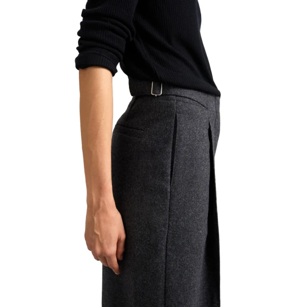 The Frankie Shop Leher Tailored Wool Culottes