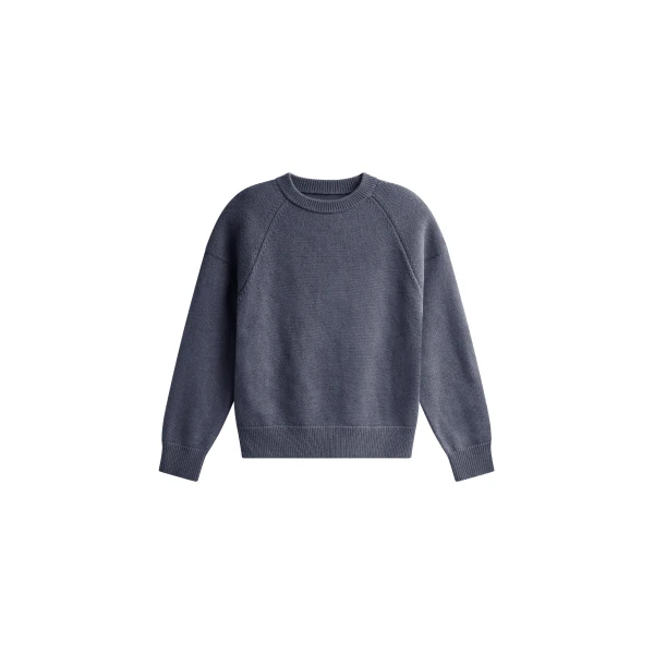 Lina Padded Sweater in Dark Grey
