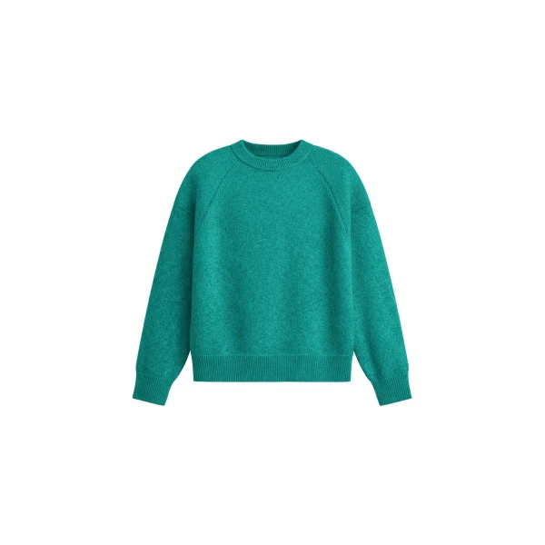 Lina Padded Sweater in Kelly Green