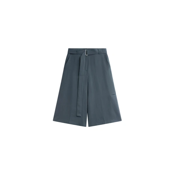 Lioni Tailored Bermuda Shorts in Deep Teal