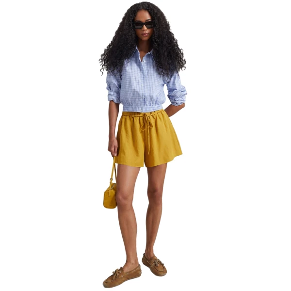 The Frankie Shop Lison Cropped Shirt