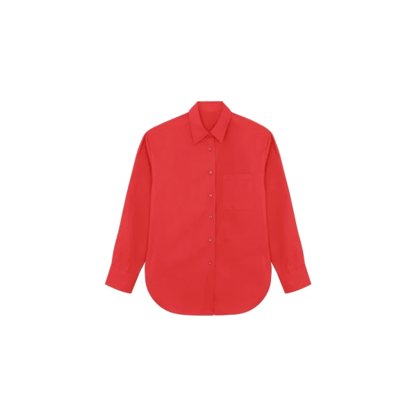 Lui Organic Cotton Shirt in Red