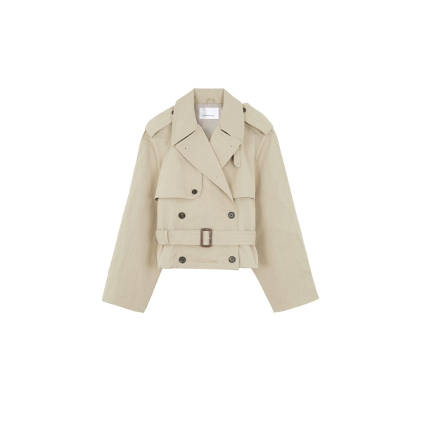 The Frankie Shop Mads Cropped Trench