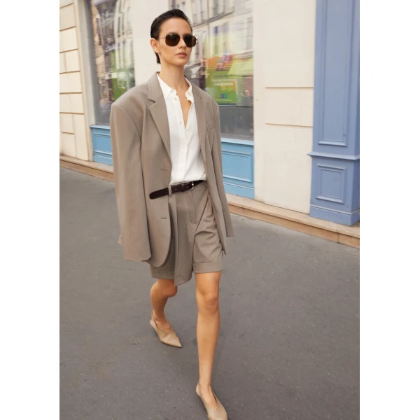 The Frankie Shop Mirbel Cinched Blazer