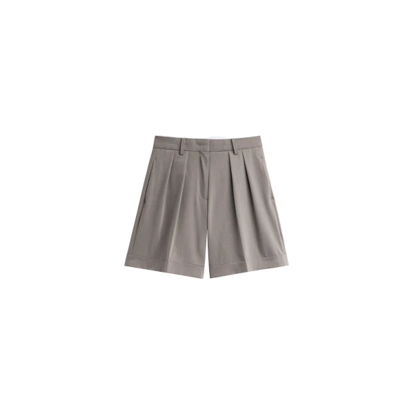Mirbel Pleated Shorts in Taupe
