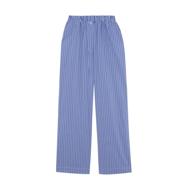 Mirca Elastic Pants in Blue Multi Stripe