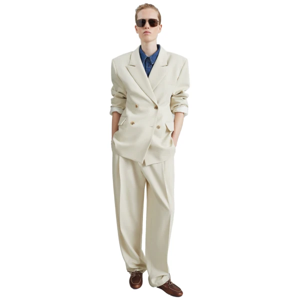 The Frankie Shop Neria Double Breasted Blazer
