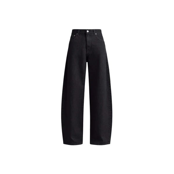 Nick Barrel Leg Jeans in Black Wash