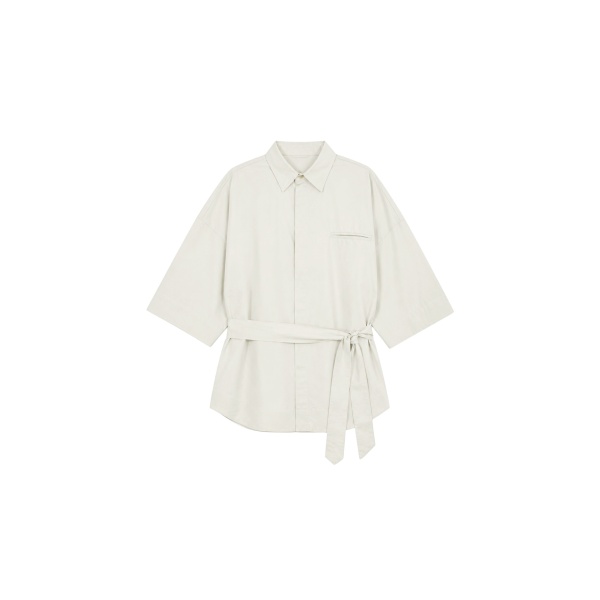 The Frankie Shop Odesa Belted Shirt