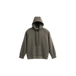 Olian Neoprene Hoodie in Dark Olive by The Frankie Shop – Hoodies The Frankie Shop Olian Neoprene Hoodie