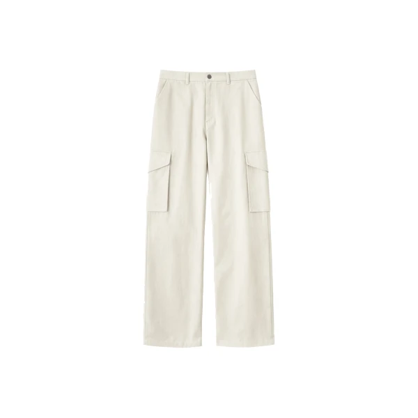 Oslo Cotton Cargo Pants in Beige