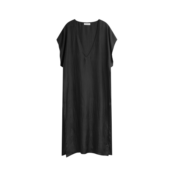 The Frankie Shop Ostuni Sheer Silk Kaftan Dress