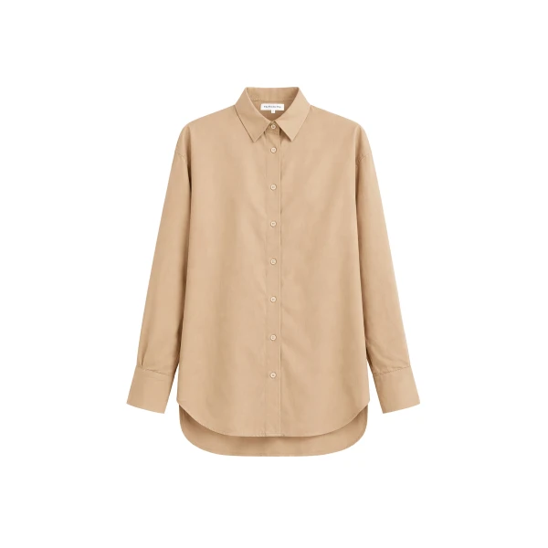 Peri Cotton Shirt in Camel