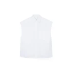 The Frankie Shop Rae Sleeveless Button Down Shirt
