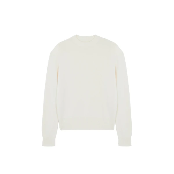 Rafaela Padded Knit Sweater in Ivory