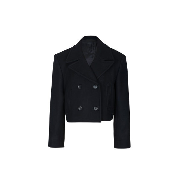 The Frankie Shop Roel Cropped Peacoat