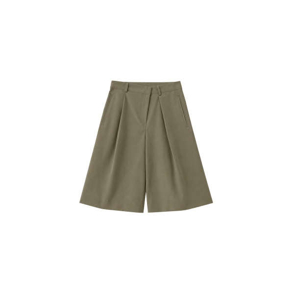 The Frankie Shop Rove Pleated Bermuda Shorts