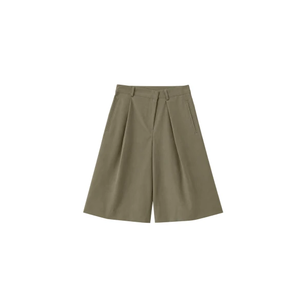 The Frankie Shop Rove Pleated Bermuda Shorts
