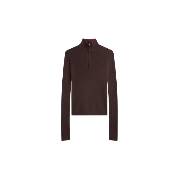 The Frankie Shop Sade Knit Zip Sweater