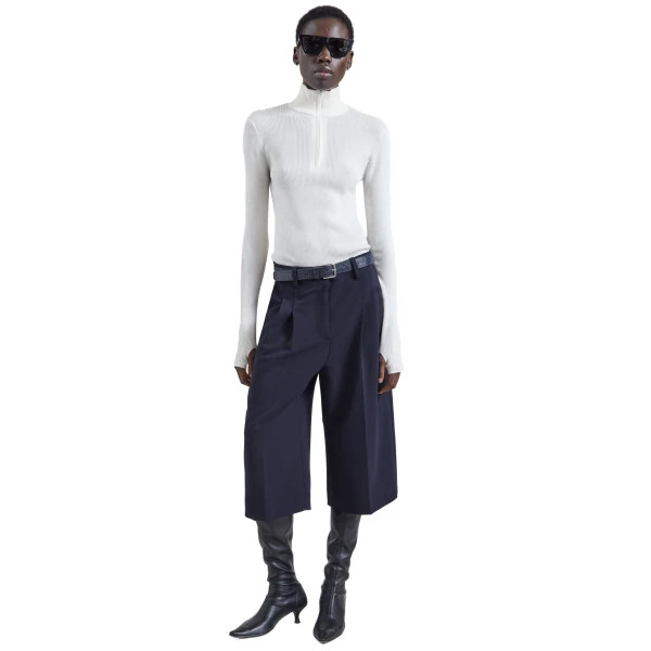 white knitwear