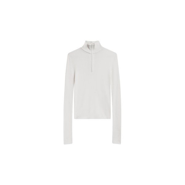 The Frankie Shop Sade Knit Zip Sweater