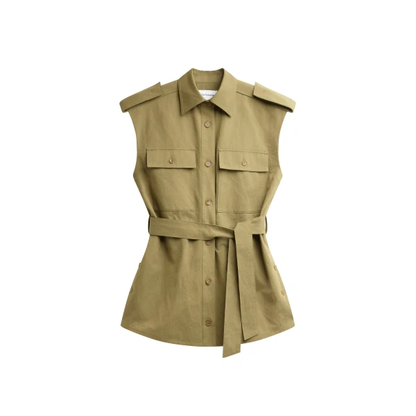 The Frankie Shop Sarah Sleeveless Cargo Mini Dress