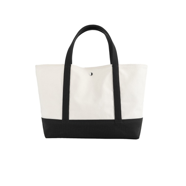 Toteme Beach tote in Ecru / Black