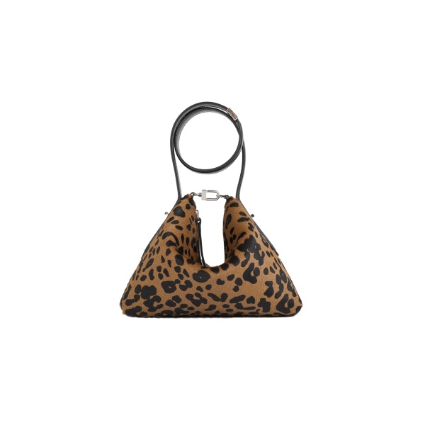 Toteme Bevel pony hair wristlet in Leopard