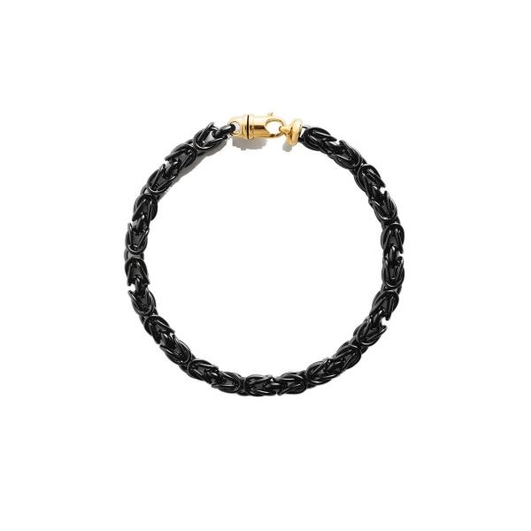 Toteme Byzantine collar in Black / Gold