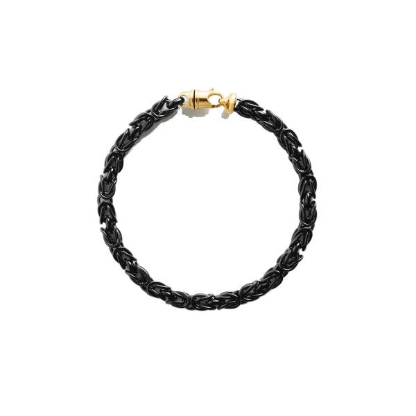 Byzantine collar in Black / Gold
