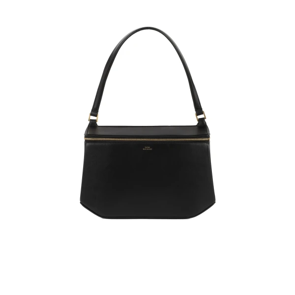 Toteme Clip leather shoulder in Black