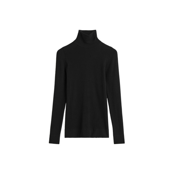 Toteme Compact jersey turtleneck in Black