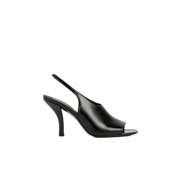 Toteme Contour naplack slingbacks in Black