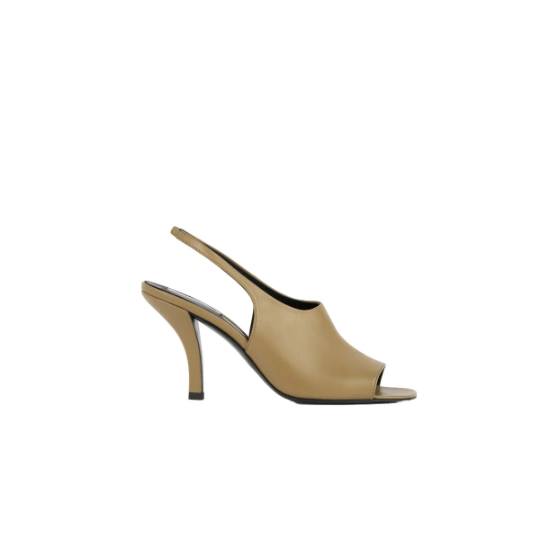 Toteme Contour nappa slingbacks in Desert