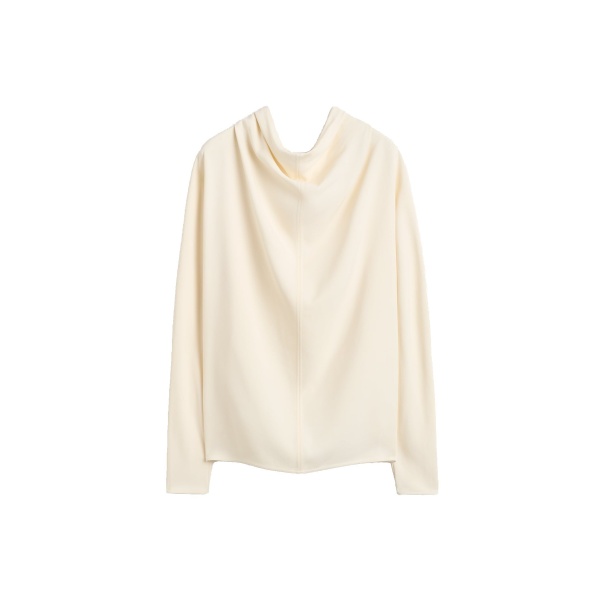 Toteme Cowl neck blouse in Ecru