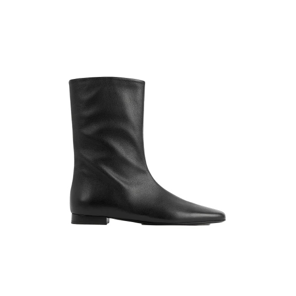 Toteme Grained-leather ankle boots in Black