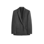 Toteme Herringbone blazer in Dark grey mélange