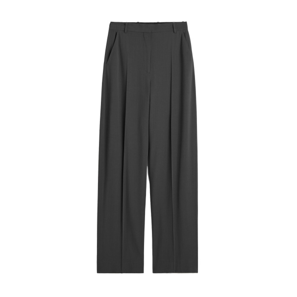 Toteme High-waist fluid trousers in Washed black