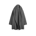 Toteme Hoodie coat in Pale grey mélange