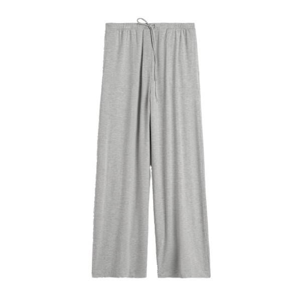 Toteme Jersey drawstring trousers in Pale grey mélange