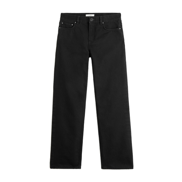 Toteme Low straight denim in Black