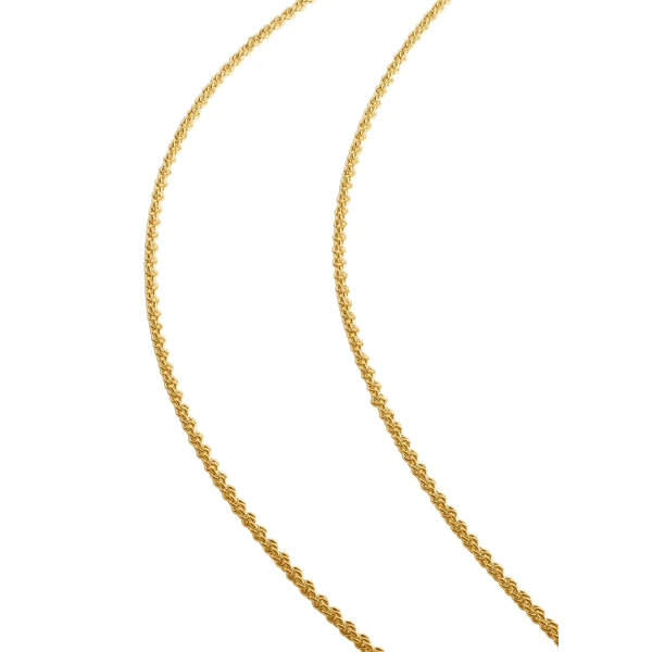 Medium onyx drop necklace in Black / Gold - Image 5