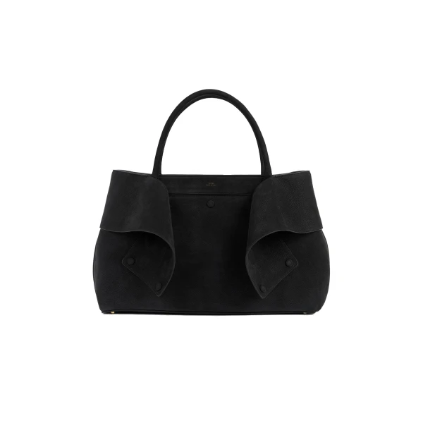 Toteme Mercer nubuck tote in Black