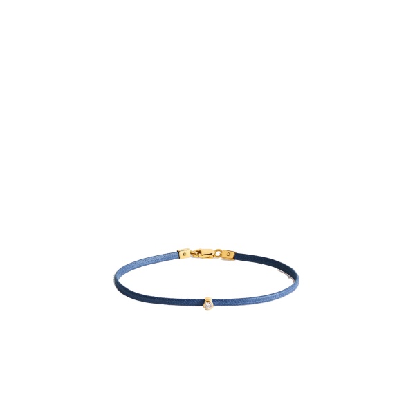 Toteme Mini diamond bracelet in Blue / Gold